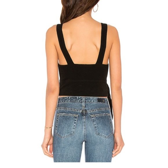 Free People Black Tank Top with Paisley Accent - Picture 6 of 6